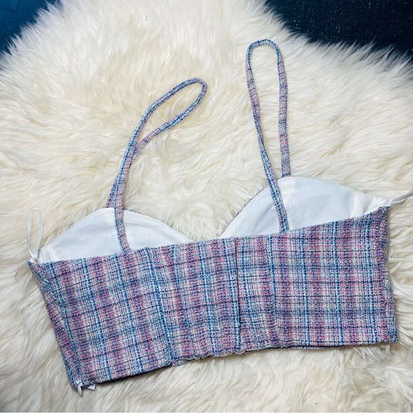 ZARA TWEED CORSET TOP SMALL - Picture 2 of 9